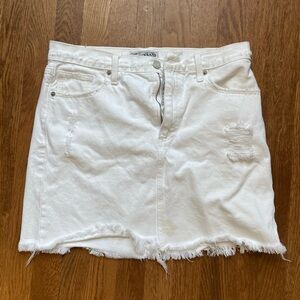 Lucky Brand White Denim Skirt